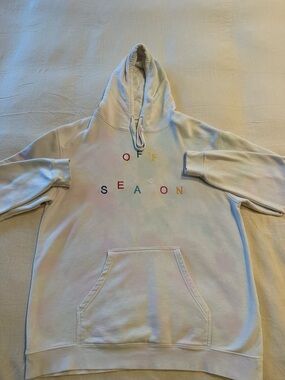 Off-Season Embroidered Pastel Cotton Candy Hoodie